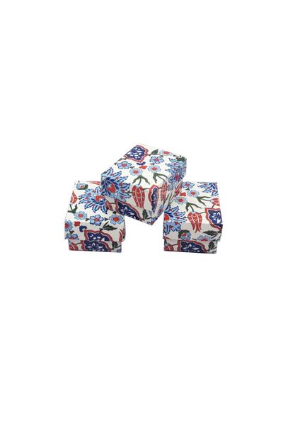 Metro Kuyumculuk Malzemeleri Renkli Karton Yüzük Kutusu ( 50'li)