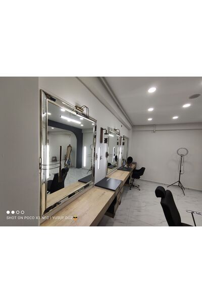 DNC LIGHTING 50 Cm Eskitme Kasa Sarı Işık Pilli Değildir Elektrikli Banyo Duvar Ayna Tablo Flüt Kuğu Ledli Aplik