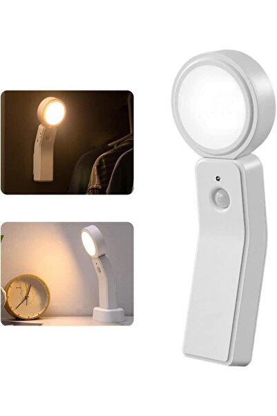 sgeteknoloji Sl919 Beyaz Işık Hareket Sensörlü Dokunmatik Şarjlı Led Işık Ayd...