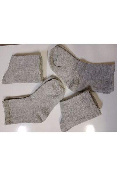 DERMİNA 6 Çift Gri Renk Çocuk Soket Çorap