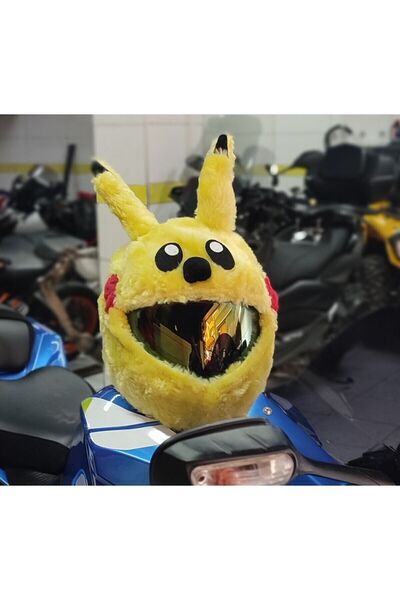 Crystal Palace Peluş kask kılıfı, kask süsü kask kask süsü motorsiklet pika tarz kask motorsiklet kaskı kask kilifi