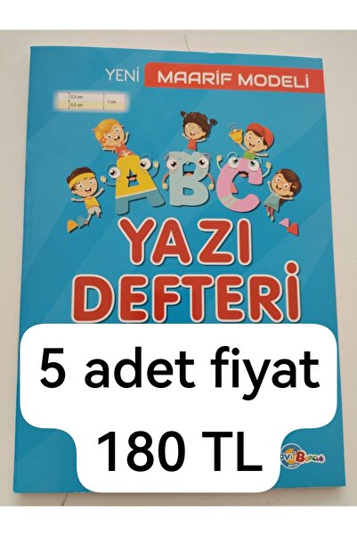 Mavi Boncuk Yeni Maarif Modeli Yazı Defteri 5li