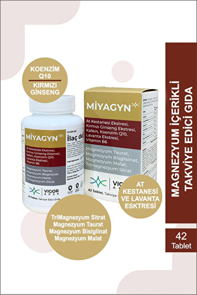 vigor arge MİYAGYN Magnezyum İçerikli Takviye Edici Tablet