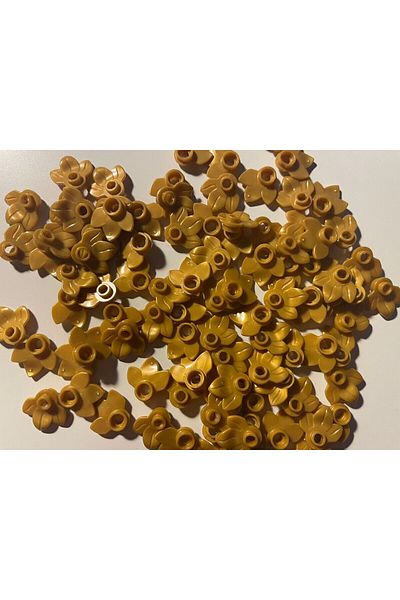 LEGO 50 Pieces of Golden Yellow Plant Leaves