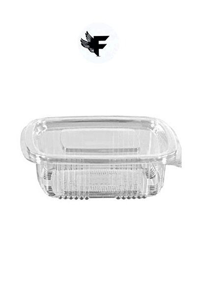 FİGANLAR Plastic Leak Proof Bowl 250 gr Cc Disposable Plastic Bowl with Lid 10 pieces