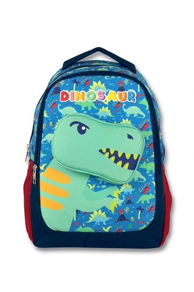 ÜMİT ÇANTA Ummit Bag for Boy - Cennec Green Primary School School Bag with 3 Sizes and Dinosaur Compartment