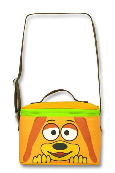 ÜMİT ÇANTA Cennec Cute Dog Patterned Thermal Insulated Lunch Box and Pen Holder Set for Boy - Yellow
