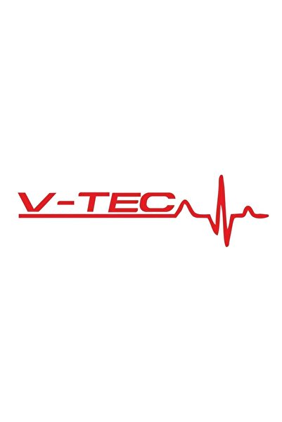Sticker Fabrikası Honda Vtec Heart Rhythm Sticker 00663 15x4 cm