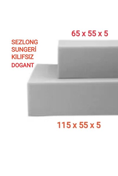 Dogant Sünger, Şezlong  Süngeri  KILIFSIZ 180x55x5