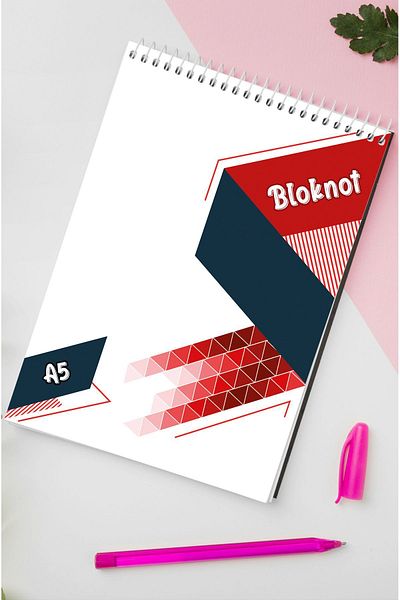 kutuTR 70gr/m2 ç-OB22 - غطاء خشبي MDF، 80 ورقة مخططة VIP Memo Pad