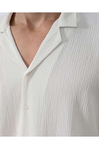 İLKCET MODA Ανδρικό πουκάμισο - Oversize Άνετο Ύφασμα