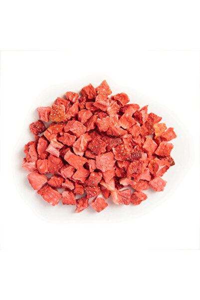 HapHug Dondurularak Kurutulmuş Meyve Freeze Dried Küp Çilek - 1 Kilogram Toptan Paket