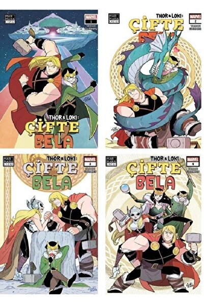 Marmara Çizgi Thor & Loki: Çifte Bela 4 Cilt Set