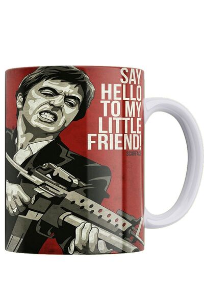 remonz كوب آل باتشينو ذا سكارفيس من البورسلين المطبوع على الوجهين