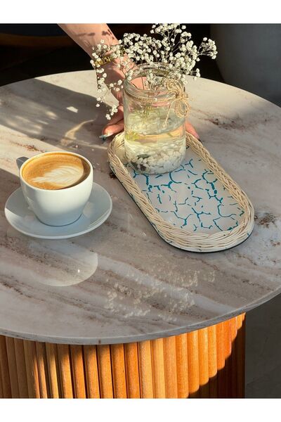 Maison Avf Mavi Desenli Tabanlıklı Düzenleyici/ Organizer/ Tepsi