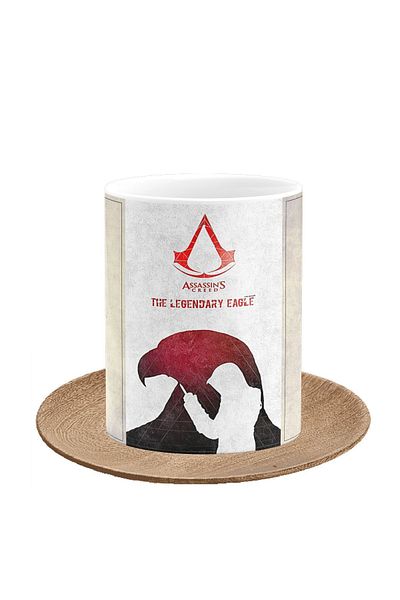 remonz كوب بورسلين مطبوع بتصميم خاص من Assassin's Creed Altair للاعبين