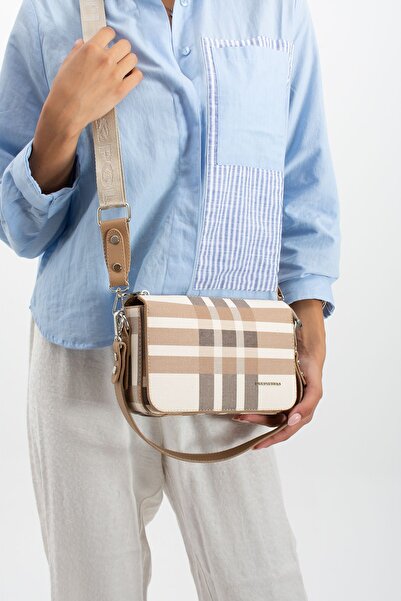 Just Polo حقيبة كتف نسائية للموسم الجديد - تصميم منقوش