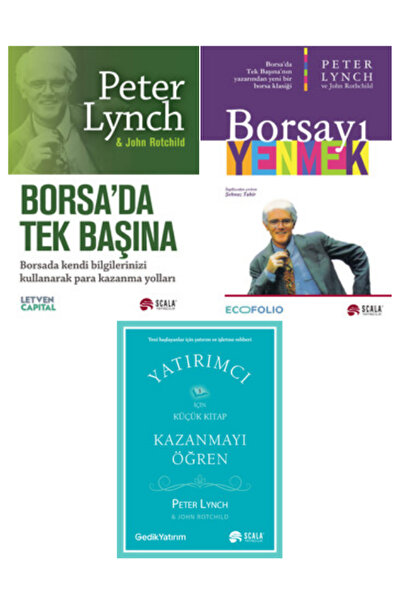 Scala Yayıncılık Peter Lynch yatırım serisi-Borsayı Yenmek,Borsada Tek Başına...