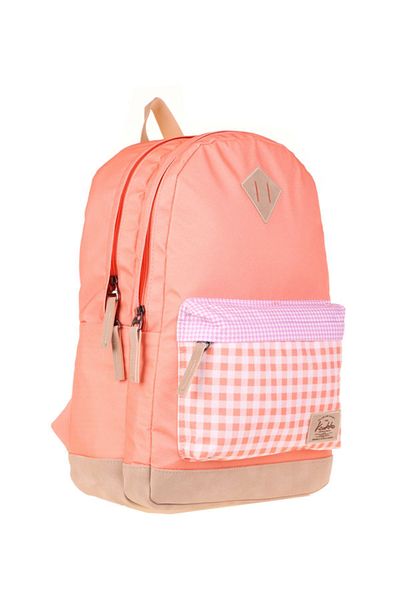 KAUKKO Wichlight Plaid Salmon Backpack - K1644