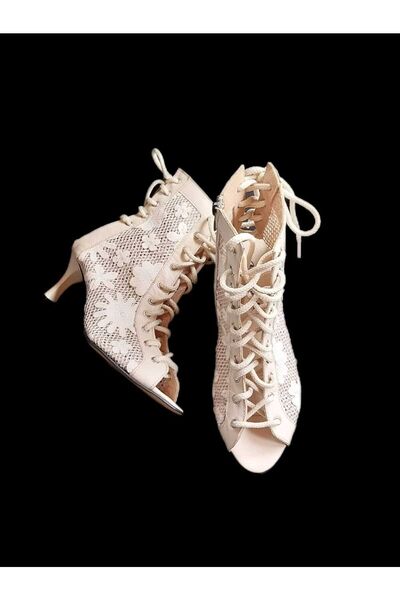 MaisonStanbul Leather Lace Bootie