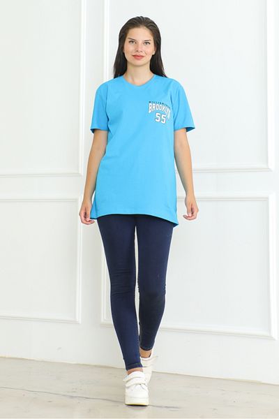 Bestenur Tricou albastru cu imprimeu Brooklyn 1076