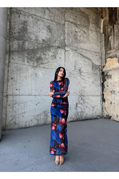 bella istanbul BELLA İSTANBUL MAXİ BOY TÜL ASTARLI ELBİSE