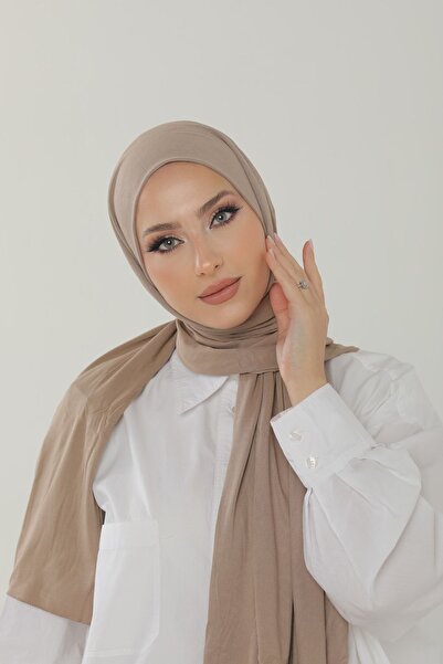 Beyzak Σάλι βαμβακερό χτενισμένο πολυτελές βιζόν - Γυναικείο σάλι χιτζάμπ τζάμπ λυκρά