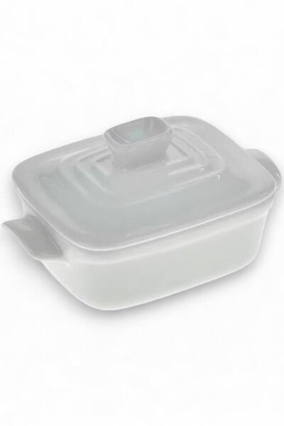 ALBETTO Porselen Kapaklı Şekerlik, Mini Kahvaltılık Reçellik 24006