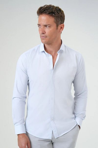 SÜVARİ Cămașă din bumbac cu mânecă lungă Dobby Slim Fit