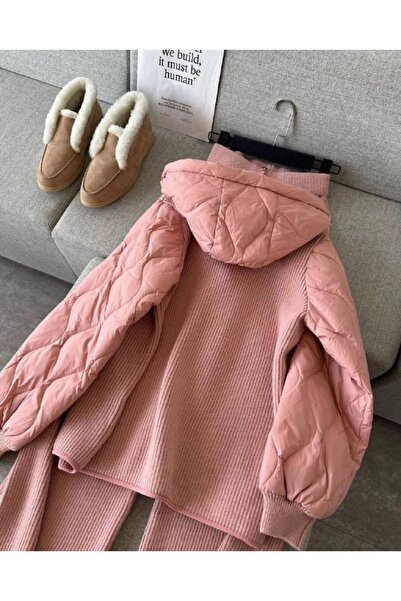 GIA - ART Πλεκτό Καπιτονέ Κεντημένο Σετ Δύο Τεμαχίων