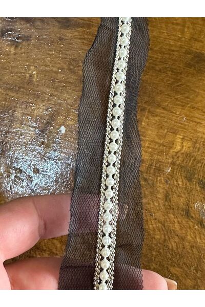 Gönülden Tasarım Αξεσουάρ ρούχων με μαργαριταρένιες χάντρες 4 εκατοστών - 1 μ...