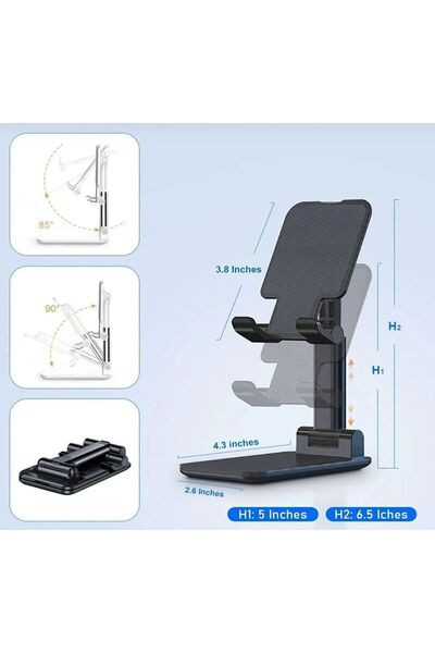 MİMOZA PARK Masa Üstü Tablet Ve Telefon Tutucu Stand 2 Kademeli Uzunluk Ayarl...