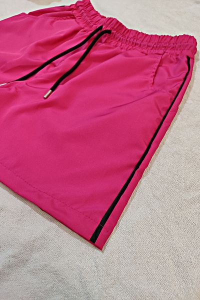 bigiyin Pink Large Size Waterproof Pool Shorts - Sea Shorts Regular Size