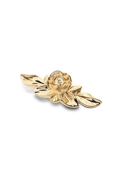 ETİR Gül Dekoratif Country Düğme Kulp Altın