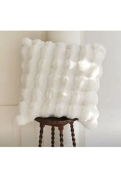 BALADI HOME Plush Thick Rabbit Pillow - 41x41 cm, One Side Pillow, 1 Piece