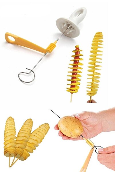 Genel Markalar Spiral Patates Dilimleyici Çubukta Patates Cips Yapma Aparatı