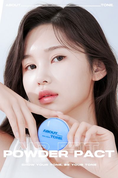 ABOUT TONE ABOUT TONE Air Fit Powder Pack - Extra Fine Texture Non-Combing Fixing Powder
