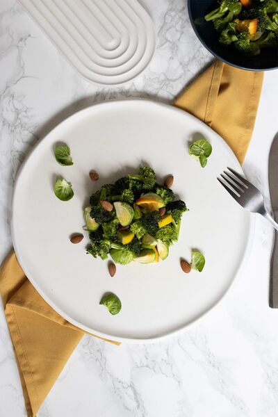 Beige & Stone صحن حجر طبيعي 29 سم