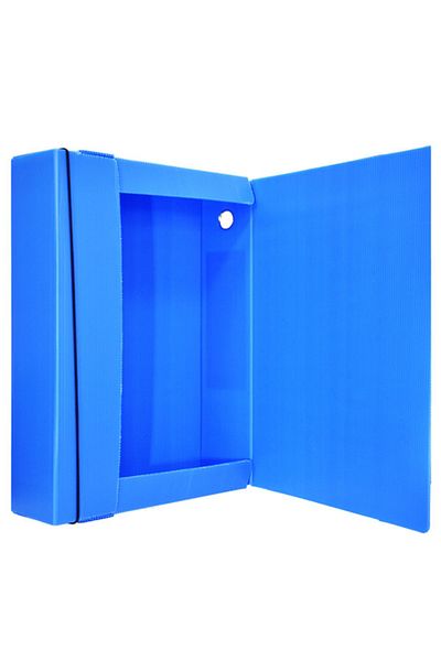 Temel صندوق الأرشيف والمشروعات 29x36x10 سم أزرق