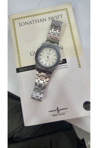 Sportive Men's Wristwatch - Steel Cord and Calendar
