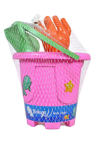 Temel Pink Children's Toy Bucket Set