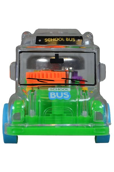 CToys Ctoy Transparent Minibus with Light and Sound Green