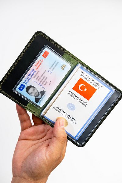 Niki Leather Γνήσιο δερμάτινο κύπελλο άδειας χακί