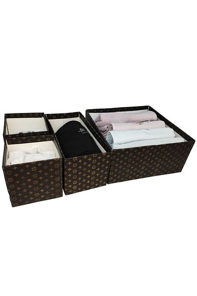 tozlupazar 4 Compartment Drawer Organizer Gray Organizer Box Set