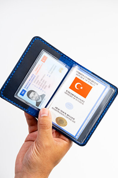 Niki Leather Чорний шкіряний футляр для посвідчення водія