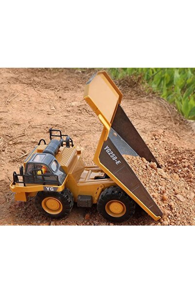 Genel Markalar Uzaktan Kumandalı Kamyon Led Işıklı Sesli Damperli Kamyon İş Makinası