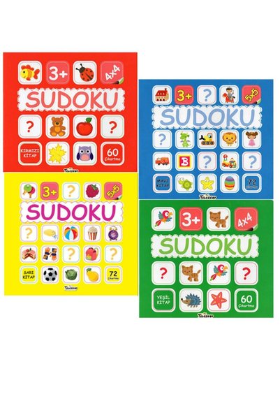 Teleskop Popüler Bilim +3 Yaş Sudoku 4’lü Set (teleskop Yayınları)