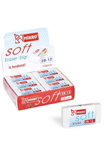 Mikro Eraser 2b-12 12 Li (1 Pack 12 Pieces)