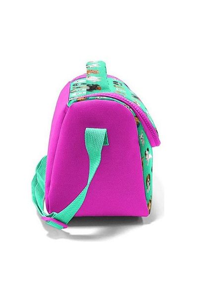 Coral High Water Green Pink Dog Pattern Thermo Lunch Box 11715