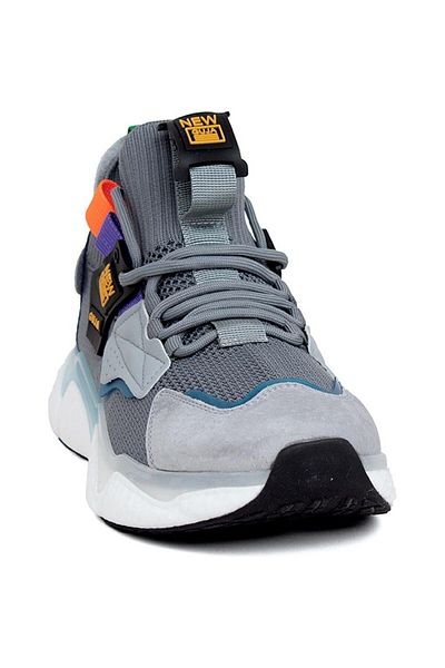 Guja 24Y566 Γκρι Ορθοπεδικό Πλεκτό Πλατφόρμα Sneaker - Χοντρό Αέρα και Ψηλή Σόλα